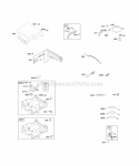 Controls Governor Spring Ignition Diagram and Parts List for 12T232-0536-F8  Briggs and Stratton Engine
